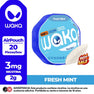 Experience WAKA Peru Disposable WAKA Airpouch Fresh Mint PE Flavor Flavour 3mg Nicotine Ultra Thin Nicotine Pouch | Echa un vistazo a WAKA Perú - Bolsa de aire desechable WAKA con sabor a menta fresca PE, 3 mg de nicotina, 20 unidades

