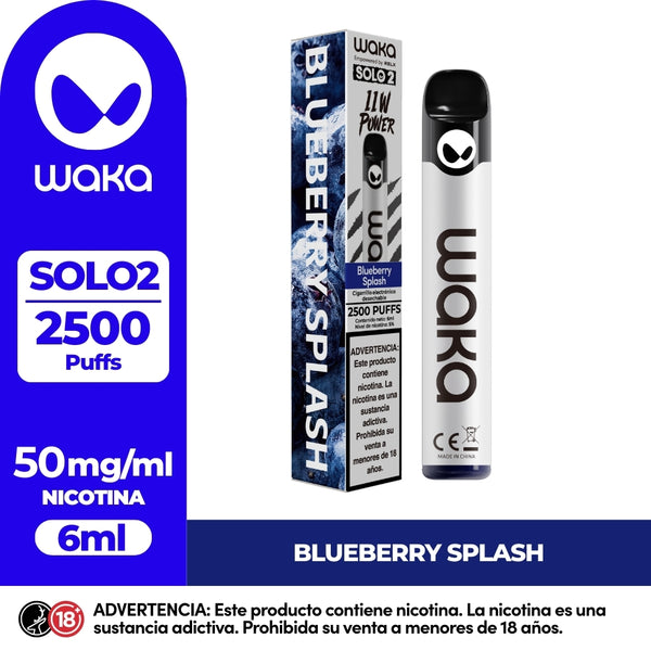 Experimente WAKA Perú Desechable WAKA Solo2 2.500 Bluberry Splash PE Flavor Flavor 5% Nicotina Unique Waka Alien Light 2,500 Puffs | Experimente WAKA Perú Desechable WAKA Solo2 2.500 Bluberry Splash PE Flavor Flavor 5% Nicotina Unique Waka Alien Light 2,500 Puffs

