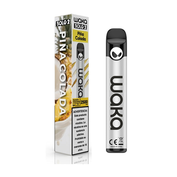 Check out WAKA Peru Disposable WAKA Solo2 2.500 Pina Colada PE Flavor Flavour 5% Nicotine Pearl Glittering Finishing 2,500 Puffs | Experimente WAKA Perú Desechable WAKA Solo2 2.500 Piña Colada PE Sabor Sabor 5% Nicotina Único Waka Alien Light 2,500 Puffs
