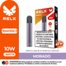 Batería dispositivo de vapeo RELX Essential 2 de 10W Watts en color Morado. Pod recargable para cartuchos RELX, disponible en WAKA Perú.
