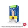 WAKA 6000 puffs disposable vape box in Banana Coco flavor. Blue and green product packaging featuring a slim device
